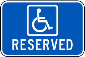 Accessible Reserved Sign