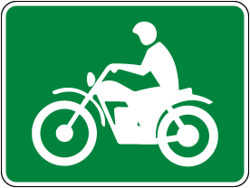 Trail Bike Route Sign