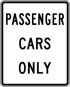 Passenger Cars Only