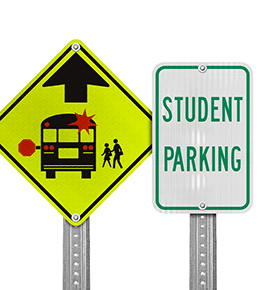 School Parking Signs