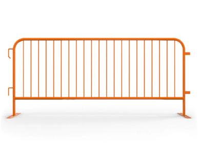 8.5 ft Orange Interlocking Steel Barricade