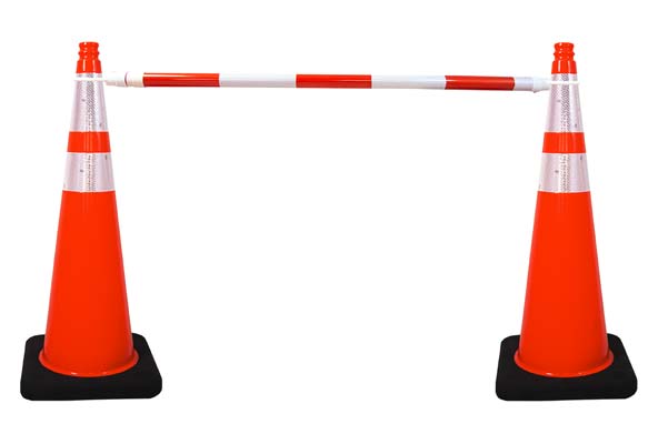 4ft - 7ft Retractable Traffic Cone Bar 