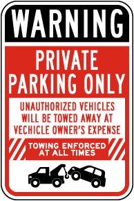 Custom Parking Prohibited Warning Sign - Personalized Text No Parking Sign P151