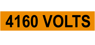 4160 Volts Marker