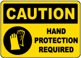 Hand Protection Required Sign