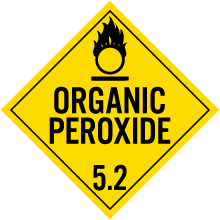 Organic Peroxide Class 5.2 Placard