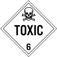 Toxic Class 6 Placard