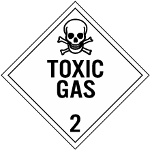 Toxic Gas Class 2 Placard
