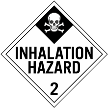 Inhalation Hazard Class 2 Placard