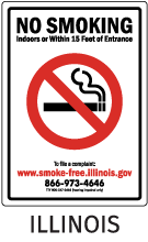 Illinois No Smoking Sign