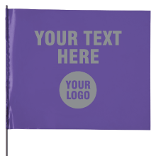 Custom Purple Utility Marking Flag 