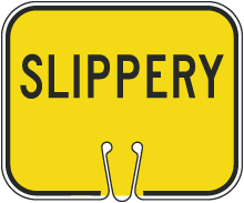 Slippery Cone Sign