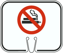  No Smoking Symbol Cone Sign