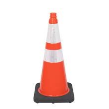 28" Orange Traffic Cone w/ Black Base