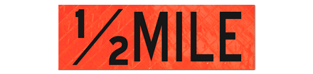 1/2 Mile Overlay 22 × 7″