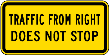 Traffic From Right Does Not Stop Sign