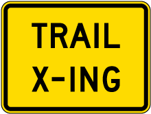Trail X-ing Sign