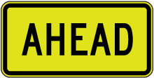 Ahead Sign
