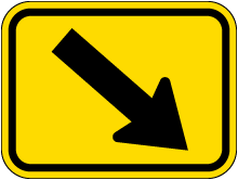 Diagonal Arrow Right Sign