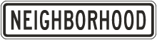 Neighborhood Sign