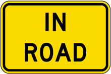 In Road Sign