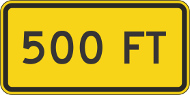 Custom Yellow Supplemental Warning Sign