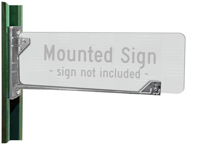 16" Long Post Wing Bracket – Flag Style