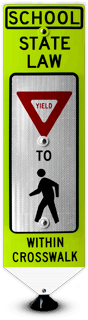 Replacement School Yield To Pedestrians Panel