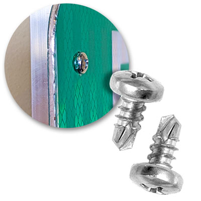 #8 x 3/8" Metal Screw for use with Aluminum Stake