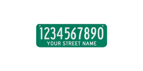 18 x 6 Sign with Street Name