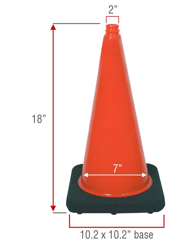 18 inch traffic cone