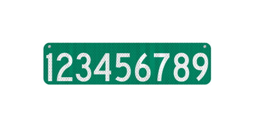 24 x 6 911 Address Sign
