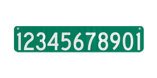 30 x 6 911 Address Sign