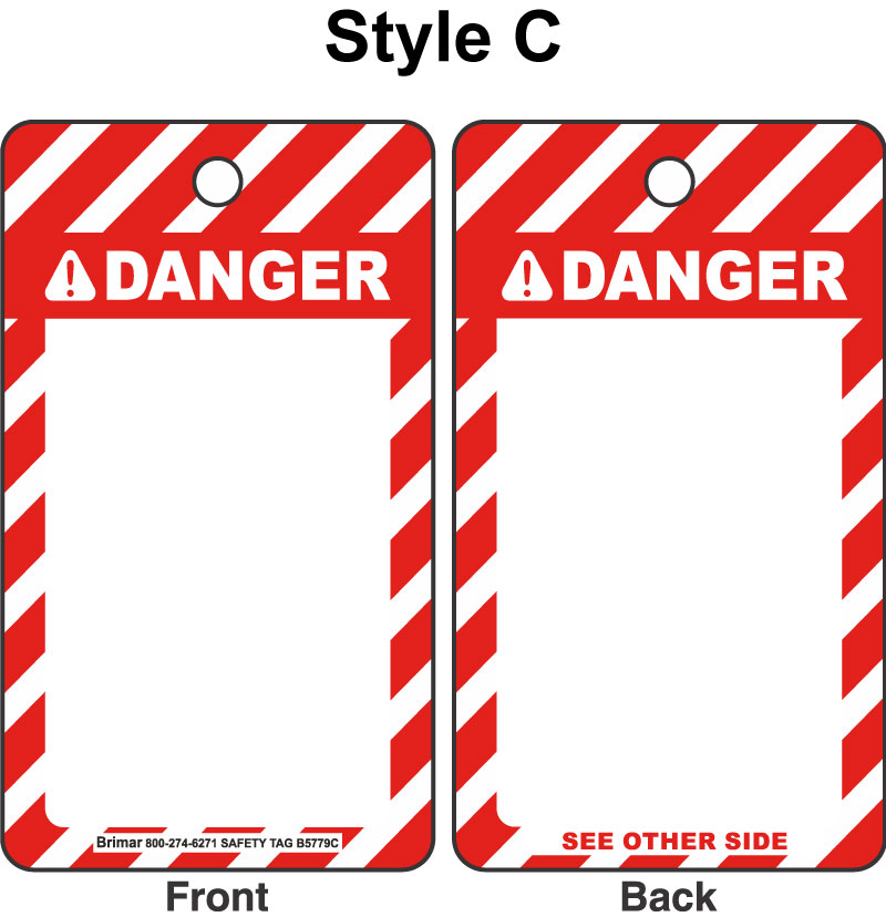 ANSI Z535 Danger Tag