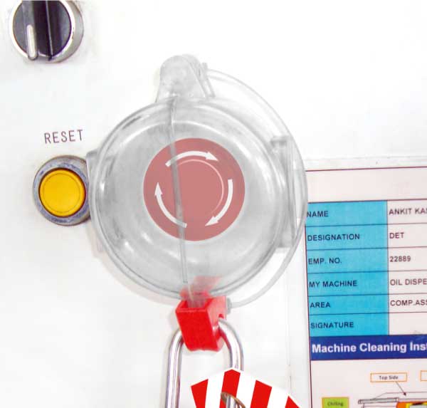 Push Button Lockout For Electrical Panels