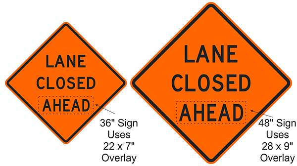 Overlay size on 36