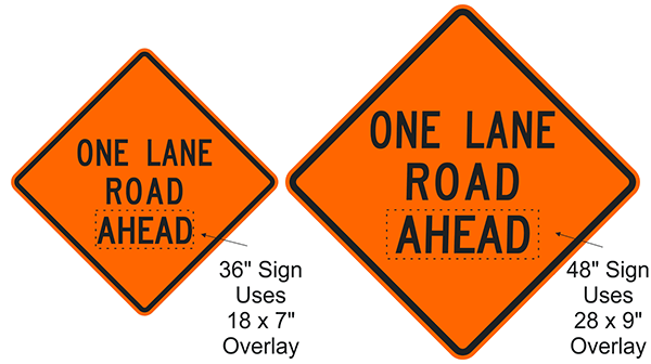 Overlay size on 36