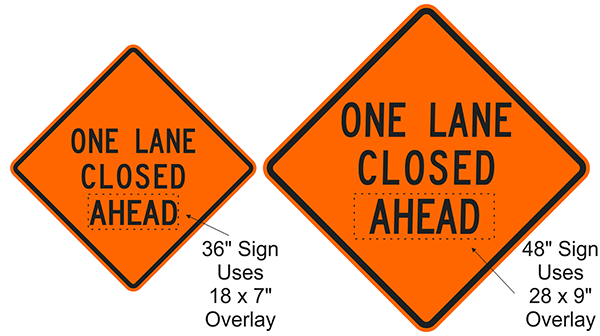 Overlay size on 36