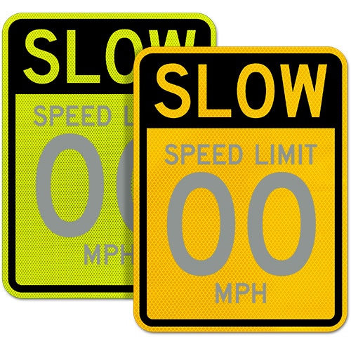 Custom Speed Limit Sign