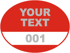 Custom Oval Parking Sticker