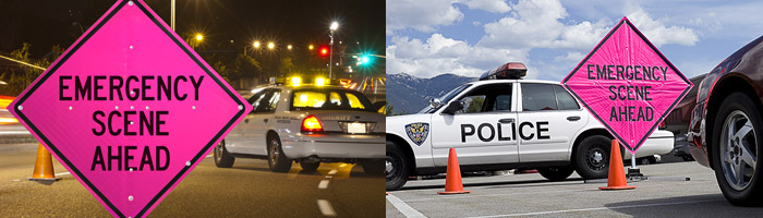 Application of the Emergency Fold and Roll Sign System