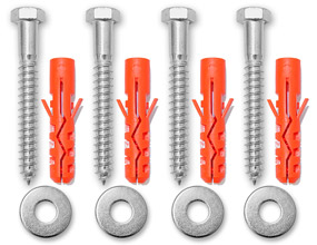 Concrete Anchors Kit by ParkingSign.com